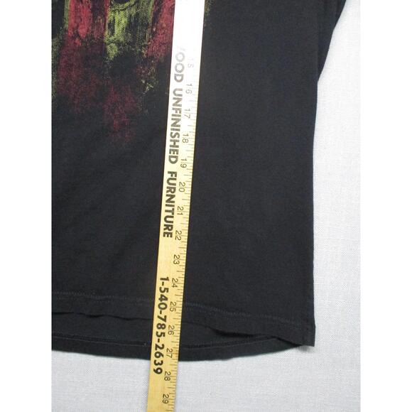 Grunt Style Black Skull Patriotic Graphic Short Sleeve TShirt Men Size Medium - Picture 7 of 9